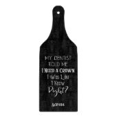 Mein Zahnarzt sagte mir, ich brauche eine Kronenza Schneidebrett (Vorderseite)