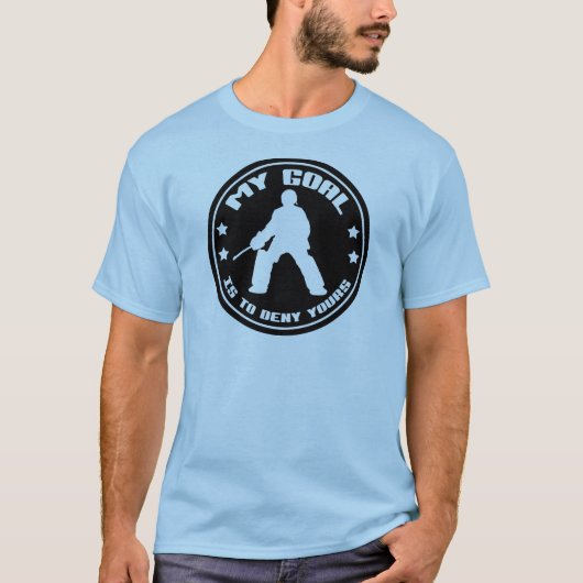 Mein Ziel-Feld-Hockeygoalie-T - Shirt (Vorderseite)