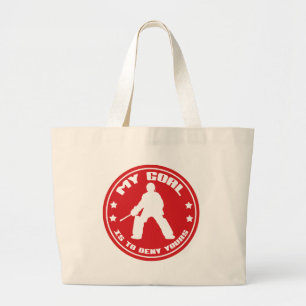 Mein Ziel, Feldhockey Goalie Jumbo Stoffbeutel