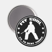 Mein Ziel, Feldhockey Goalie Magnet (Vorderseite/Rückseite)