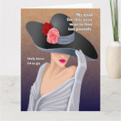 Mein Ziel funny ?Retro Greeting Karte (Vorderseite)