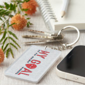 Mein Ziel, Hockey Goalie Mask Schlüsselanhänger (Vorderseite rechts)