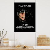 Mein Ziel (Hockey Goalie) Poster (Küche)