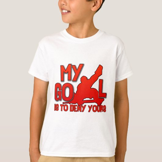 Mein Ziel, Hockey-Tormann T-Shirt (Vorderseite)