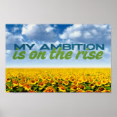 Mein Ziel ist auf dem Vormarsch Motivation Affirma Poster (Vorne)