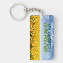 Mein Ziel ist auf dem Vormarsch Motivation Affirma Schlüsselanhänger