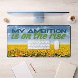 Mein Ziel ist auf dem Vormarsch Motivation Affirma Schreibtischunterlage