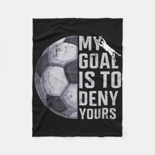Mein Ziel ist es, das deines Torwarts Fußballspiel Fleecedecke