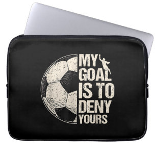 Mein Ziel ist es, deine Fußball Goalie zu leugnen, Laptopschutzhülle