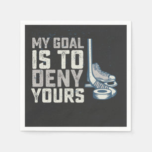 Mein Ziel ist es, deinen Hockey Vintag zu verweige Serviette
