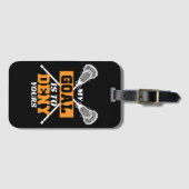 Mein Ziel ist es, deinen Lacrosse zu leugnen Gepäckanhänger (Vorderseite (Horizontal))