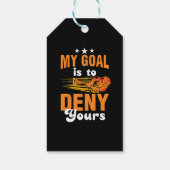 Mein Ziel ist es, deinen Lacrosse zu leugnen Geschenkanhänger (Rückseite)