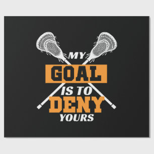 Mein Ziel ist es, deinen Lacrosse zu leugnen Geschenkpapier