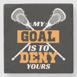 Mein Ziel ist es, deinen Lacrosse zu leugnen Steinuntersetzer