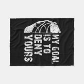 Mein Ziel ist es, dir das Hockey-Goalie-Eis zu ver Fleecedecke (Vorderseite (Horizontal))