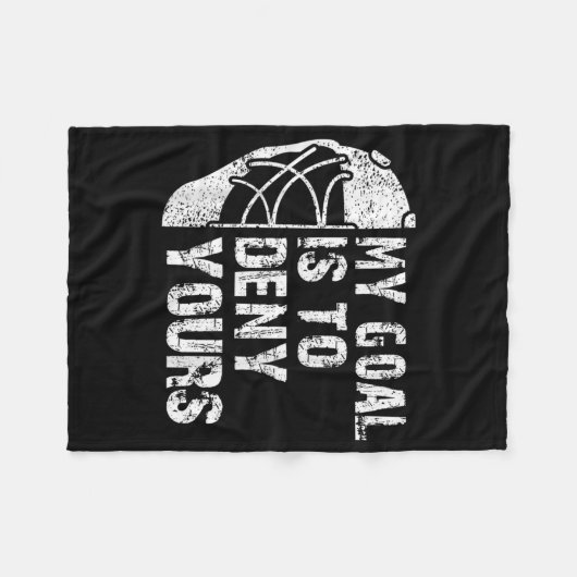 Mein Ziel ist es, dir das Hockey-Goalie-Eis zu ver Fleecedecke (Vorderseite (Horizontal))