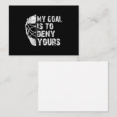 Mein Ziel ist es, dir das Hockey-Goalie-Eis zu ver Mitteilungskarte (Vorne/Hinten)