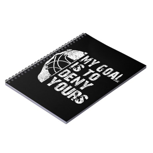 Mein Ziel ist es, dir das Hockey-Goalie-Eis zu ver Notizblock (Linke Seite)