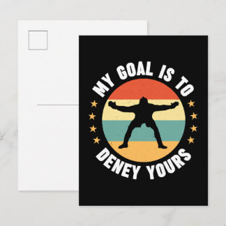 Mein Ziel ist es, dir Fußball zu verweigern Einladungspostkarte
