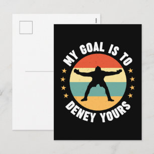 Mein Ziel ist es, dir Fußball zu verweigern Feiertagspostkarte
