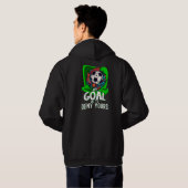 Mein Ziel ist es, euch zu leugnen, Football Player Hoodie (Schwarz voll)