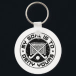 Mein Ziel ist es, eure Feldhockey-Goalie zu verwei Schlüsselanhänger<br><div class="desc">Field Hockey Neuheit Design mit coolem Torhüter Zitat</div>