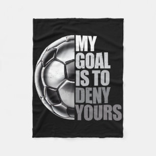Mein Ziel ist es, Ihres zu verneinen Fußballtorwar Fleecedecke