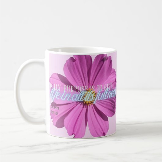 Mein Ziel ist es, Leben in all seiner Vollkommenhe Kaffeetasse (Links)