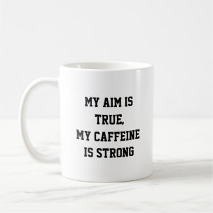 Mein Ziel ist wahr, mein Koffein ist ein starkes G Kaffeetasse