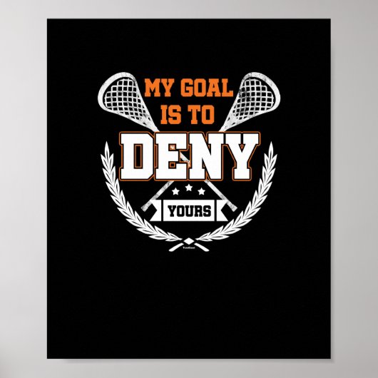 Mein Ziel Lacrosse Poster (Vorne)