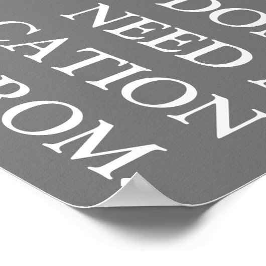 MEIN ZIEL POSTER VON GINA (Ecke)