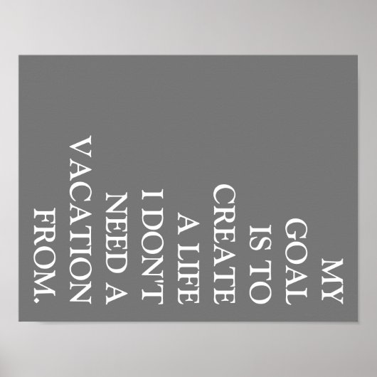 MEIN ZIEL POSTER VON GINA (Vorne)