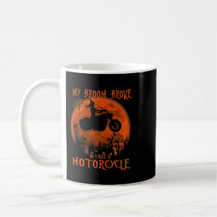 Mein Zimmer brach, also fuhr ich ein MotorradHallo Kaffeetasse
