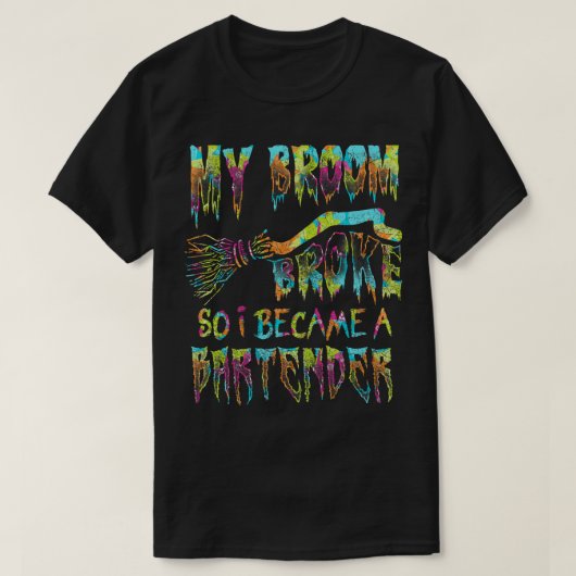 Mein Zimmer brach, sodass ich ein Barkeeper geword T-Shirt (Design vorne)