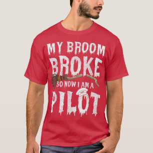 Mein Zimmer brach, sodass ich ein Pilot-Halloween T-Shirt