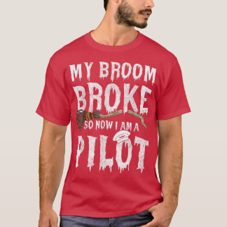 Mein Zimmer brach, sodass ich ein Pilot-Halloween T-Shirt