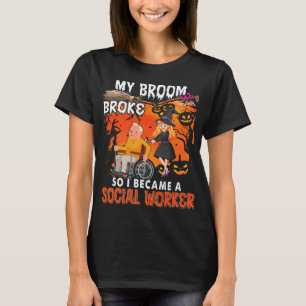 Mein Zimmer brach, sodass ich ein Sozialarbeiter w T-Shirt