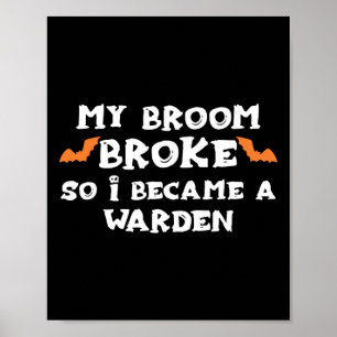 Mein Zimmer brach, sodass ich ein Warenhaus-Ward w Poster