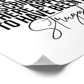 Mein Zimmerstil wird am besten als "dort" beschrie Poster (Ecke)