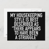 Mein Zimmerstil wird am besten beschrieben als Postkarte (Vorne/Hinten)