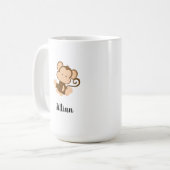 Mein Zirkus, mein Affe, mit Individuelle Name Kaffeetasse (Vorderseite Links)