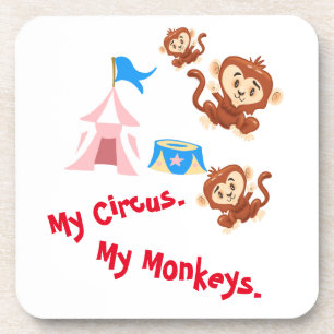 Mein Zirkus. Meine Affen. Getränkeuntersetzer