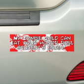 Mein Zombiekind kann Ihren Ehrenlistestudenten Autoaufkleber (Auf Auto)