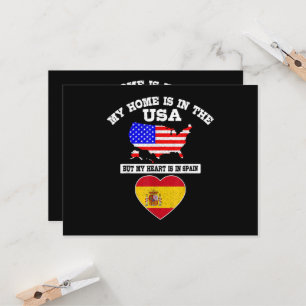 Mein Zuhause ist in den USA, mein Herz ist in Span Einladung
