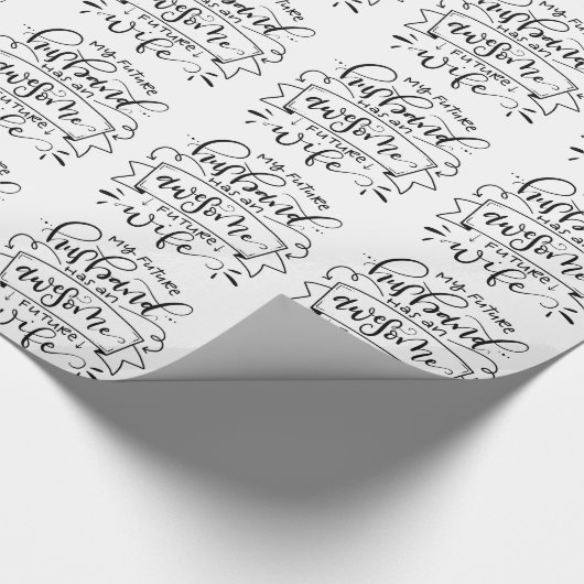 Mein zukünftiger Mann... Geschenkpapier (Ecke)