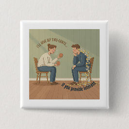 Mein Zwei-Cent-Knopf Button