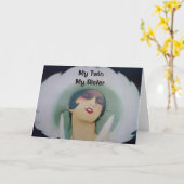 MEIN ZWEI, MEINE SCHWESTER, MEIN BESTER FREUNDSCHA KARTE (Gelbe Blume)