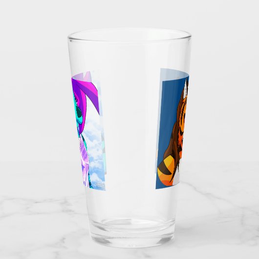 Mein zwei Seiten-halbes Liter Glas (Rechts)