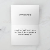 MEIN ZWEIN MACHT "40" WOW HAPPY BIRTHDAY CARD KARTE (Innenseite)