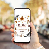 Mein zweiter Rodeo Cowboy Southwestern Birthday Einladung